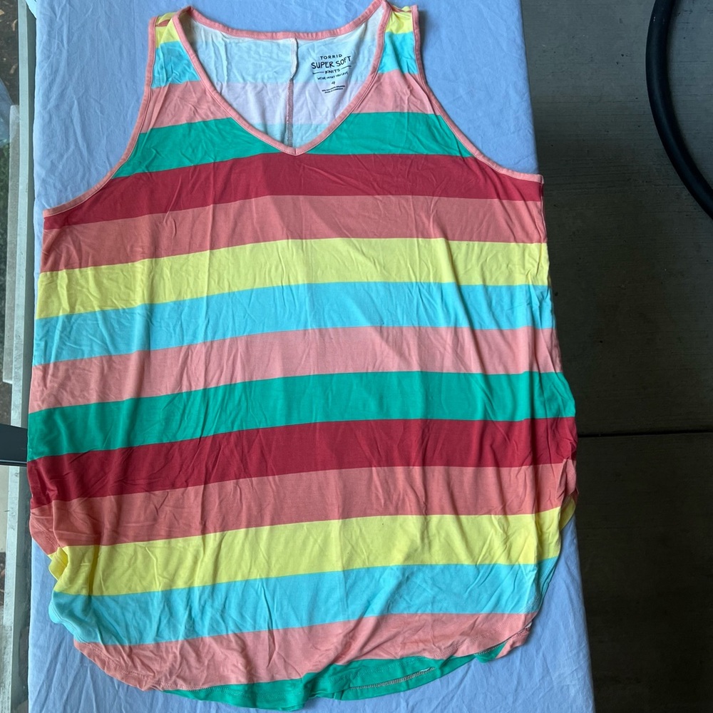 Striped Super Soft Knit Tank